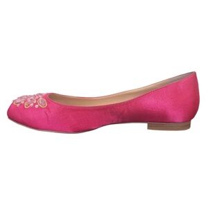 Twiggy LONDON Pink Women’s 8W Heels – Fabric Upper, Leather Outsole
